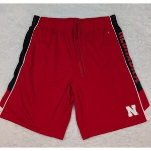 Colosseum Nebraska Cornhuskers Shorts Men's XXL 34"x9" Red Drawstring Polyester